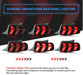 VLAND LED Achterlichten Voor Ford Mustang 2010 2011 2012 Normale editie