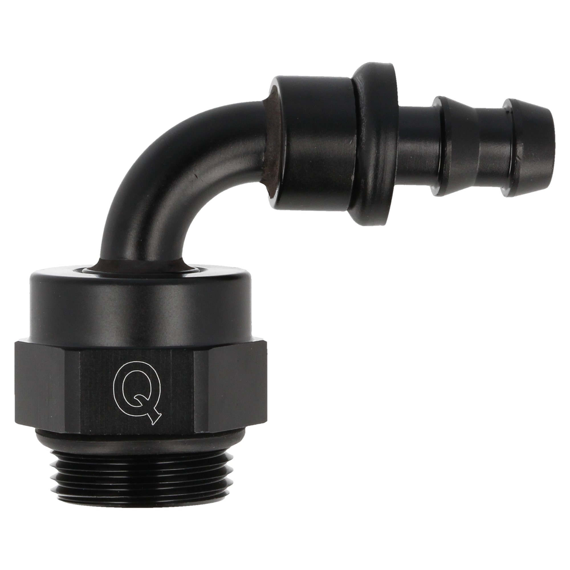 QSP oliekoeler adapter push-on 90° M22 - AN10