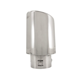 Simoni Racing uitlaatsierstuk ovaal schuin Inox 122x117xL210mm - Montage ->77mm
