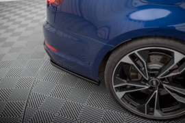 Maxton Design ACHTERZIJSPLITTERS AUDI A4 COMPETITION B9 Gloss Black