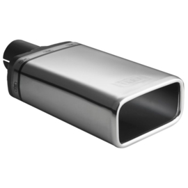 Ulter Sport Uitlaatsierstuk - Rechthoek 130x65mm - Lengte 120mm - Montage ->50mm - RVS