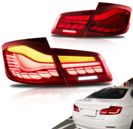 VLAND OLED-achterlichten voor 6e generatie BMW 5-serie 2010-2017 F10 F18 Kleur ROOD