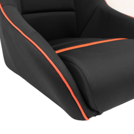 Sportstoel 'Classic RS' - Zwart/Rood - Vaste rugleuning + Geïntegreerde hoofdsteun - incl. sledes