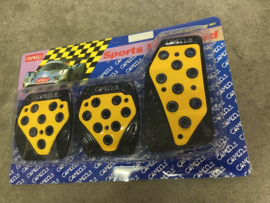 Camco Pedal Set Yellow/Black Universeel