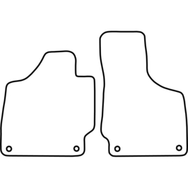 Automatten passend voor Audi TT 2006-2013 (alleen voor)