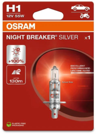 Osram Night Breaker Silver Halogeen lamp - H1 - 12V/55W - per stuk