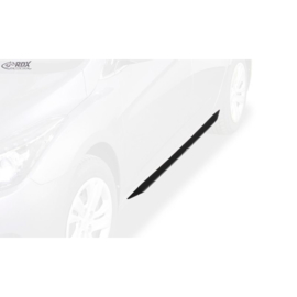Sideskirts 'Slim' passend voor Hyundai i40 2011-2015 & Facelift 2015- (ABS zwart glanzend)
