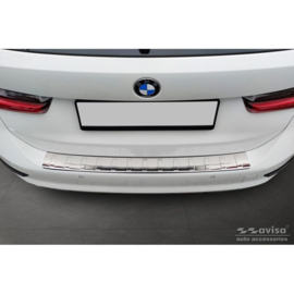 RVS Achterbumperprotector passend voor BMW 3-Serie G21 Touring 2019-2022 'Ribs'