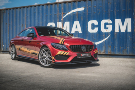 Maxton Design Street Pro Frontsplitter + Flaps Mercedes-AMG C43 Coupé C205