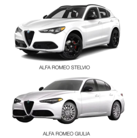 Simoni Racing Aluminium Spoorverbreder Set - 2x17,5mm(VA) - 2x20mm(AA) (Naaf 65,1mm) inclusief wielbouten - passend voor Alfa Romeo diversen