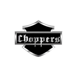 Aluminium Embleem/Logo - CHOPPERS - 8,5x6cm