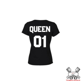 T-shirt Queen + Rugnummer