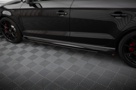 Maxton Design STREET PRO SIDESKIRTS DIFFUSERS V.1 + FLAPS AUDI RS3 SEDAN 8V FACELIFT