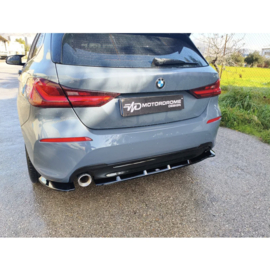 Motordrome Achterbumperskirt (Diffuser) passend voor BMW 1-Serie (F40) excl. M-Sport/M135i 2019-2024 (ABS Glanzend zwart)