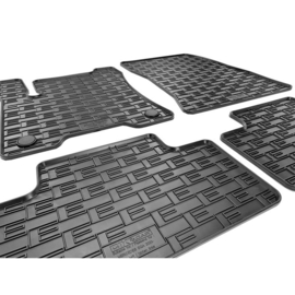 Rubber matten passend voor Mercedes EQA (H243) 2021- (4-delig + montagesysteem)