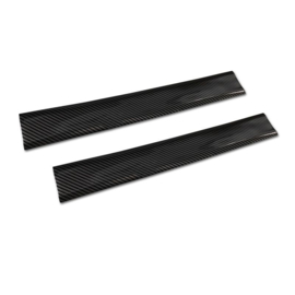 Universele Instaplijsten - Zwart carbon folie - 2-Delig - 50 x 7 cm