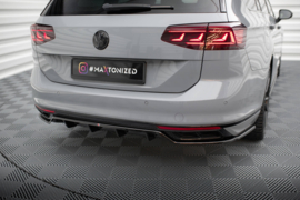 Maxton Design Achtersplitter (met verticale spijlen) Volkswagen Passat R-Line B8 Facelift