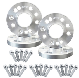 Simoni Racing Aluminium Spoorverbreder Set - 2x16mm(VA) - 2x20mm(AA) (Naaf 57,1mm) inclusief wielbouten - passend voor Audi diversen