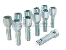 SK-Import Wielbouten Lang 33mm Ster Staal M14x1.25 (Zwart Of Zilver)