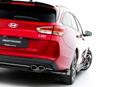 Maxton Design Achterspoilers V.2 + flaps geschikt voor Hyundai I30 N-Line Wagon Mk3 Facelift