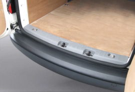 ABS Achterbumper beschermlijst passend voor Volkswagen Caddy II 2004-2015 (voor ongespoten bumpers) Zwart