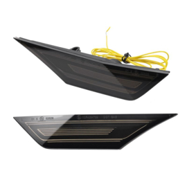 Set LED Zijknipperlichten passend voor Honda Civic X 2016-2022 - Rookgrijs- incl. Dynamic Running Light & Positielicht