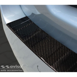 Echt 3D Carbon Achterbumperprotector passend voor BMW 5-Serie F11 Touring 2010-2016 'Ribs'