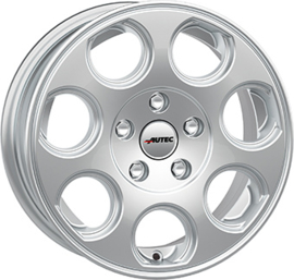 Autec Yuna 15inch 6,0j 4/100 ET30 Naaf 66,6mm Zilver