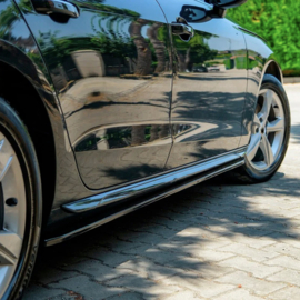 Oneway Set Sideskirts passend voor Audi A4 (B9) Sedan/Avant Facelift 2019-2024 - Glanzend zwart