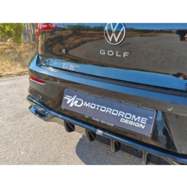 Motordrome Achterbumperdiffuser passend voor Volkswagen Golf VIII 2020- incl. Facelift (ABS)