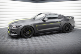 Maxton Design Street Pro Zijskirts Diffusers + Flaps Ford Mustang GT Mk6