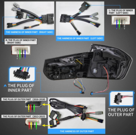 vland oled-achterlichten voor BMW 3-serie f30 f80 m3 2012-2018 met sequentieel Kleur: Gerookt
