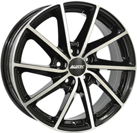 ALUTEC SINGA 17inch 7,0j 4/098 ET35 Naaf 58,1mm Zwart Glans / Gepolijst