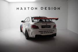 Maxton Design Carbon spoiler met bovenste zwaanbevestiging + LED BMW 1 M E82