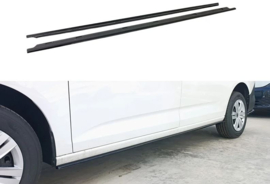 Set sideskirts passend voor Volkswagen Caddy Maxi V Box/MPV 2020- (ABS Glanzend zwart)