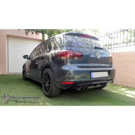 Motordrome Achterbumperdiffuser passend voor Volkswagen Golf VI 2008-2012 excl. GT/GTD/R/Plus/Variant (ABS)