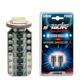 Simoni Racing T10 1-LED 3W Canbus Lampen - Ultrawhite - Set à 2 stuks