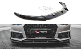 Maxton Design VOORSPLITTER V.3 AUDI S4 / A4 S-LINE B9 Gloss Black