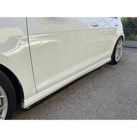 Set sideskirts passend voor Volkswagen Golf VII R / R-Line 2012-2017 (ABS Glanzend zwart)