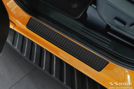 Avisa Aluminium Instaplijsten passend voor Ford Ranger VI 2022- & Volkswagen Amarok II 2023- 'Riffled Plate' - 4-delig - Zwart