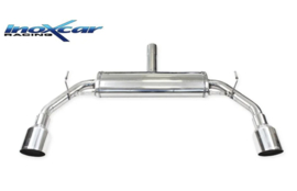 InoXcar 100% RVS Dubbele Sportuitlaat passend voor Alfa Romeo Giulietta 1750TBi Veloce (240pk) 2016- Links/Rechts 100mm