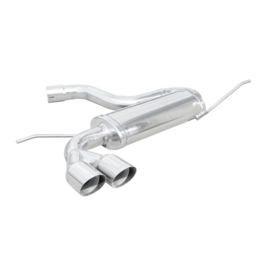 100% RVS Sportuitlaat passend voor Volkswagen Golf V 2.0 TFSi (200pk) 2004- 2x80mm Racing