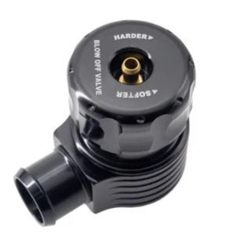 Simoni Racing Universele Blow-Off Valve Type 13 - voor benzineturbomotoren, met instelbare afblaasdruk - Aansluiting 22mm, Lengte 90mm, Diameter 48mm - Zwart