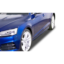 Sideskirts 'Slim' passend voor Audi A5 (F5) Coupe/Cabrio/Sportback 2016- (ABS zwart glanzend)