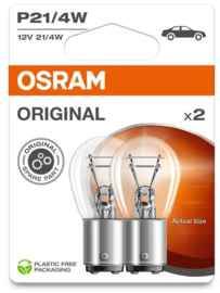 Osram Original Halogeen lampen - BAZ15D - 12V/21-4W - set à 2 stuks