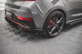 Maxton Design Achterzijde splitters V.1 + flappen Hyundai I30 N Hatchback Mk3 Facelift
