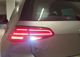 Achterlichten VW Golf VII Dynamic Facelift LED zwart
