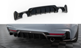 Maxton Design Achterspoiler BMW 4 Coupé / Gran Coupé / Cabrio M-Pack F32 / F36 / F33 (uitvoering met enkele uitlaten aan beide zijden)