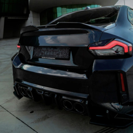 Oneway Achterspoiler passend voor BMW M2 G87 Coupe 2023- - Glanzend zwart