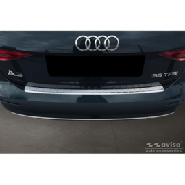 RVS Achterbumperprotector passend voor Audi A3 (8Y) Sportback 2020- 'Ribs'